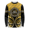 Aotearoa Ngati Whatua Personalised Long Sleeve Shirt Maori Iwi Poutama Puhoro Tattoo