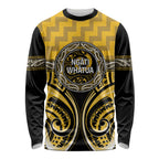 Aotearoa Ngati Whatua Personalised Long Sleeve Shirt Maori Iwi Poutama Puhoro Tattoo