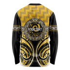 Aotearoa Ngati Whatua Personalised Long Sleeve Shirt Maori Iwi Poutama Puhoro Tattoo