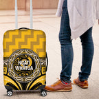 Aotearoa Ngati Whatua Luggage Cover Maori Iwi Poutama Puhoro Tattoo