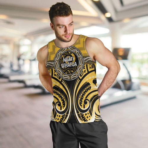 Aotearoa Ngati Whatua Personalised Men Tank Top Maori Iwi Poutama Puhoro Tattoo
