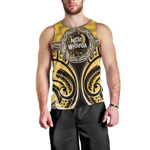 Aotearoa Ngati Whatua Personalised Men Tank Top Maori Iwi Poutama Puhoro Tattoo