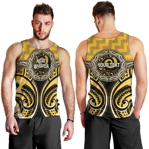 Aotearoa Ngati Whatua Personalised Men Tank Top Maori Iwi Poutama Puhoro Tattoo
