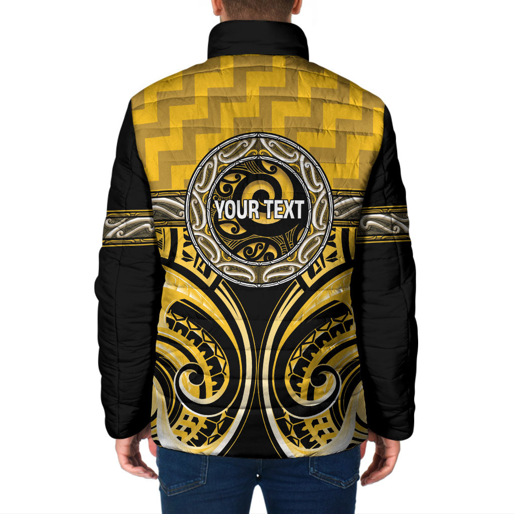 Aotearoa Ngati Whatua Personalised Padded Jacket Maori Iwi Poutama Puhoro Tattoo