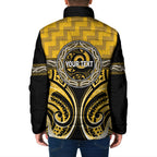 Aotearoa Ngati Whatua Personalised Padded Jacket Maori Iwi Poutama Puhoro Tattoo