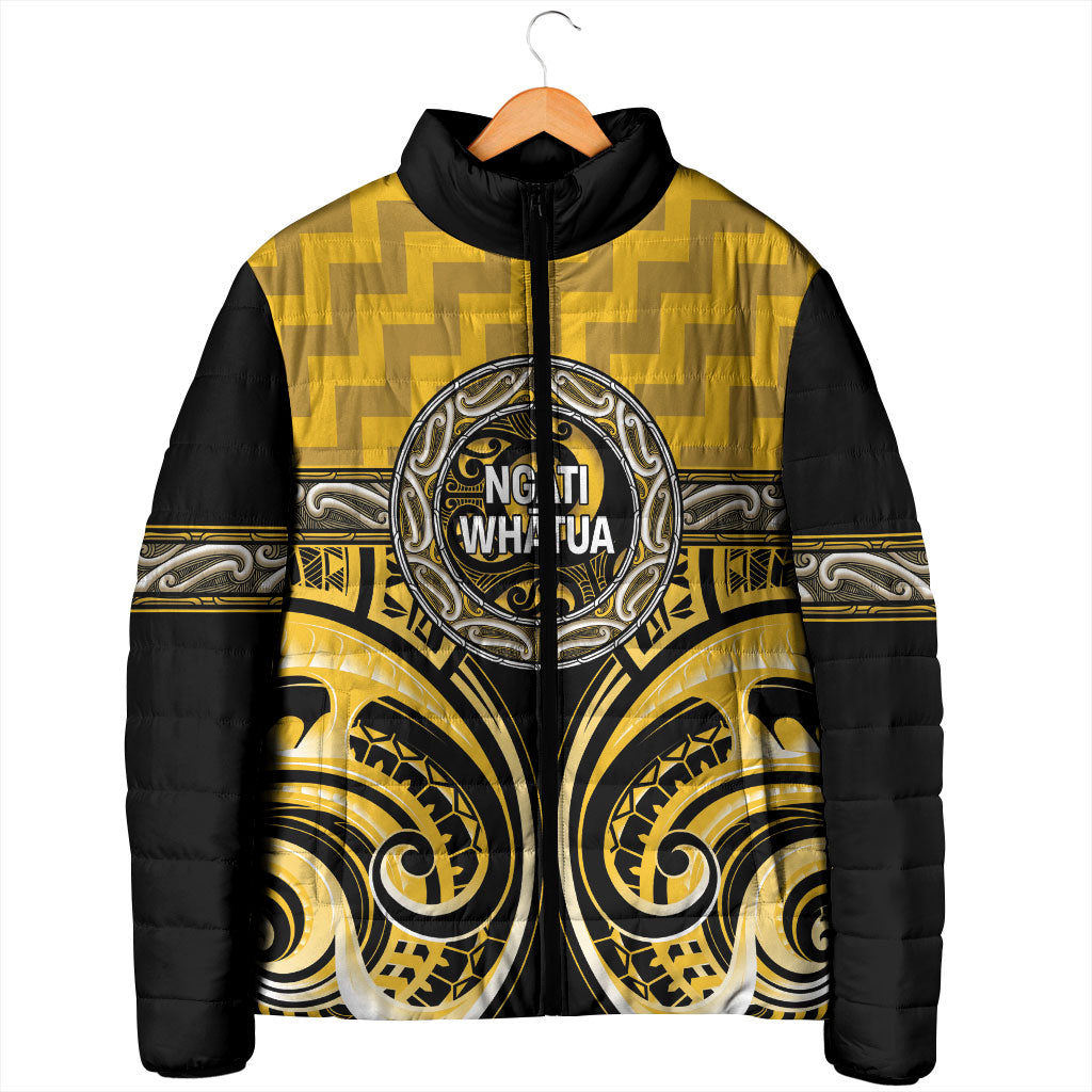 Aotearoa Ngati Whatua Personalised Padded Jacket Maori Iwi Poutama Puhoro Tattoo