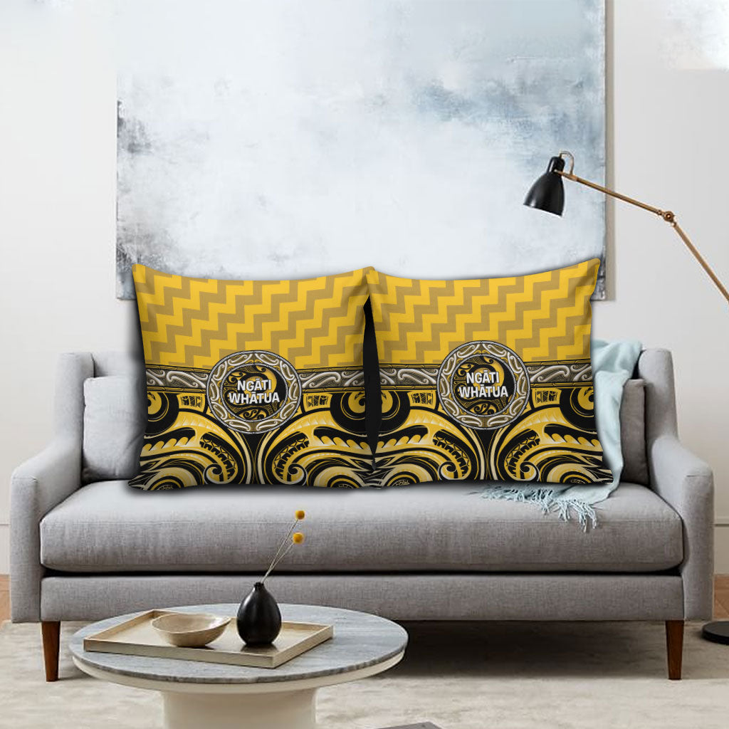 Aotearoa Ngati Whatua Pillow Cover Maori Iwi Poutama Puhoro Tattoo