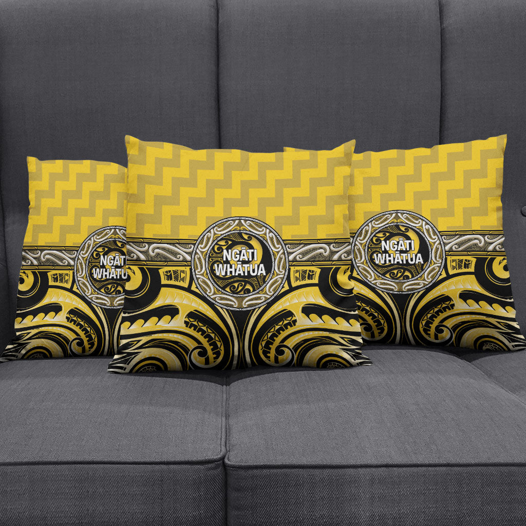 Aotearoa Ngati Whatua Pillow Cover Maori Iwi Poutama Puhoro Tattoo