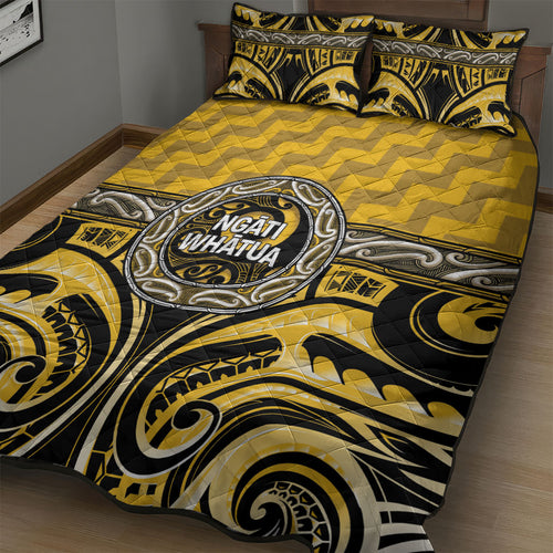 Aotearoa Ngati Whatua Quilt Bed Set Maori Iwi Poutama Puhoro Tattoo