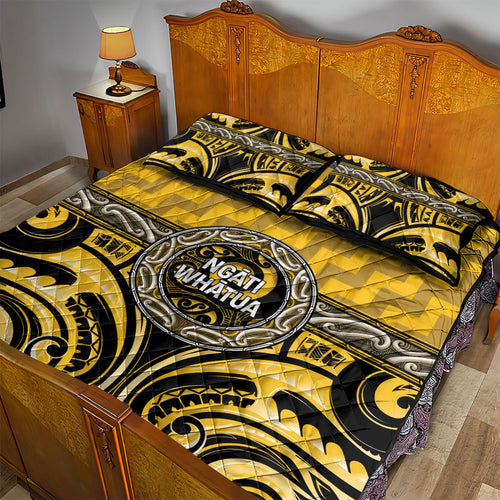 Aotearoa Ngati Whatua Quilt Bed Set Maori Iwi Poutama Puhoro Tattoo
