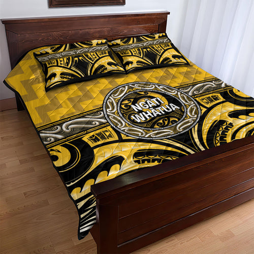 Aotearoa Ngati Whatua Quilt Bed Set Maori Iwi Poutama Puhoro Tattoo