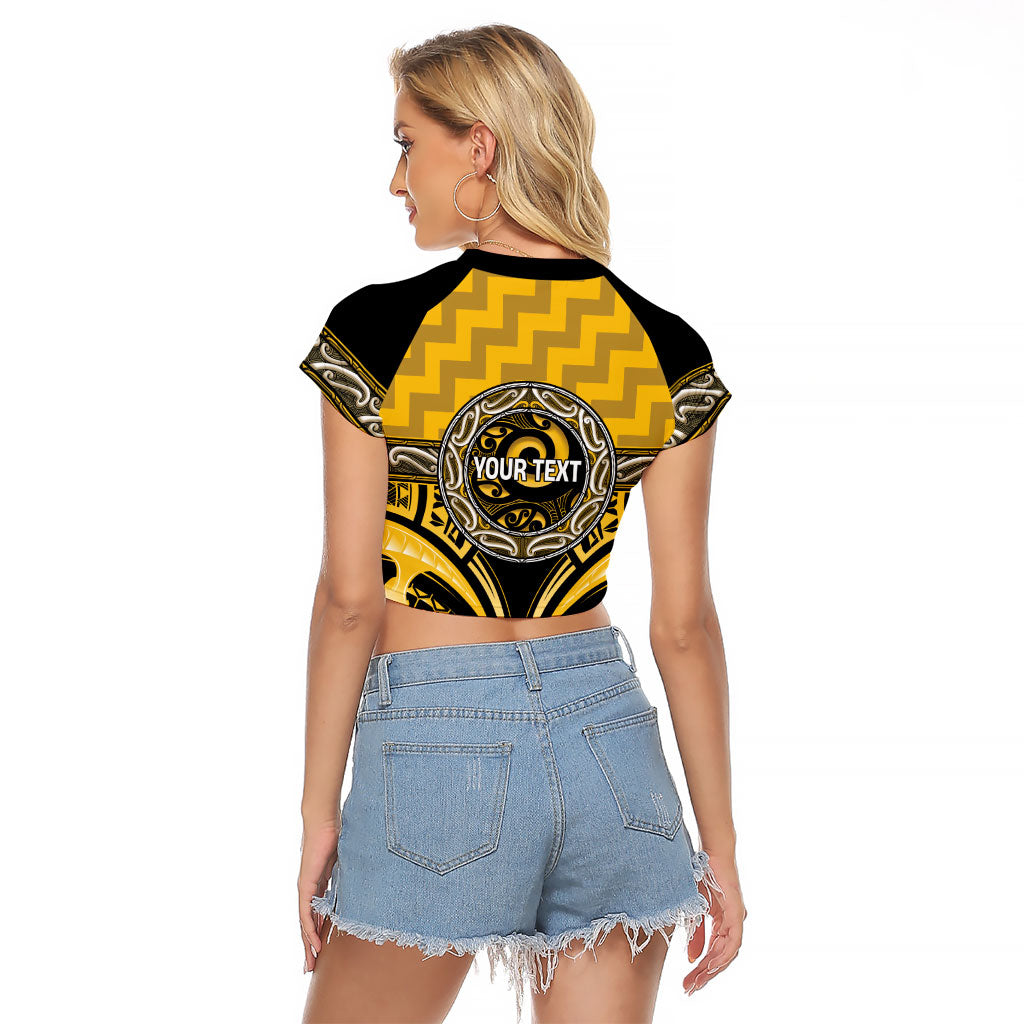 Aotearoa Ngati Whatua Personalised Raglan Cropped T Shirt Maori Iwi Poutama Puhoro Tattoo