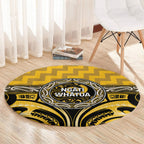 Aotearoa Ngati Whatua Round Carpet Maori Iwi Poutama Puhoro Tattoo