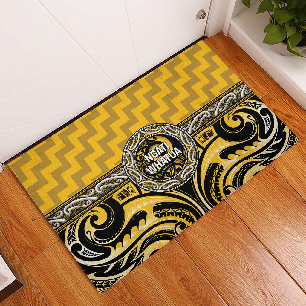 Aotearoa Ngati Whatua Rubber Doormat Maori Iwi Poutama Puhoro Tattoo