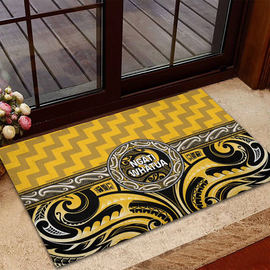 Aotearoa Ngati Whatua Rubber Doormat Maori Iwi Poutama Puhoro Tattoo
