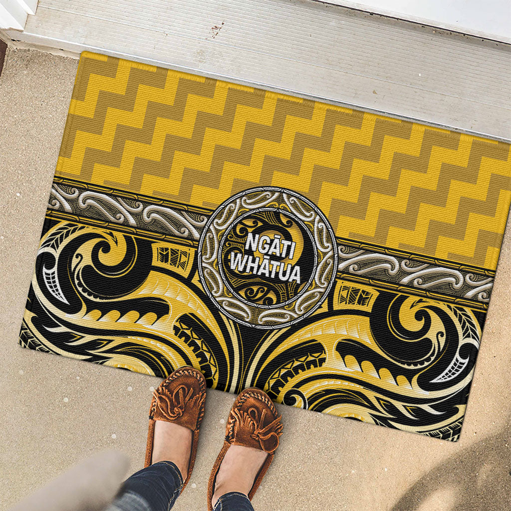 Aotearoa Ngati Whatua Rubber Doormat Maori Iwi Poutama Puhoro Tattoo