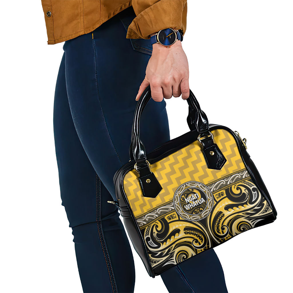 Aotearoa Ngati Whatua Shoulder Handbag Maori Iwi Poutama Puhoro Tattoo