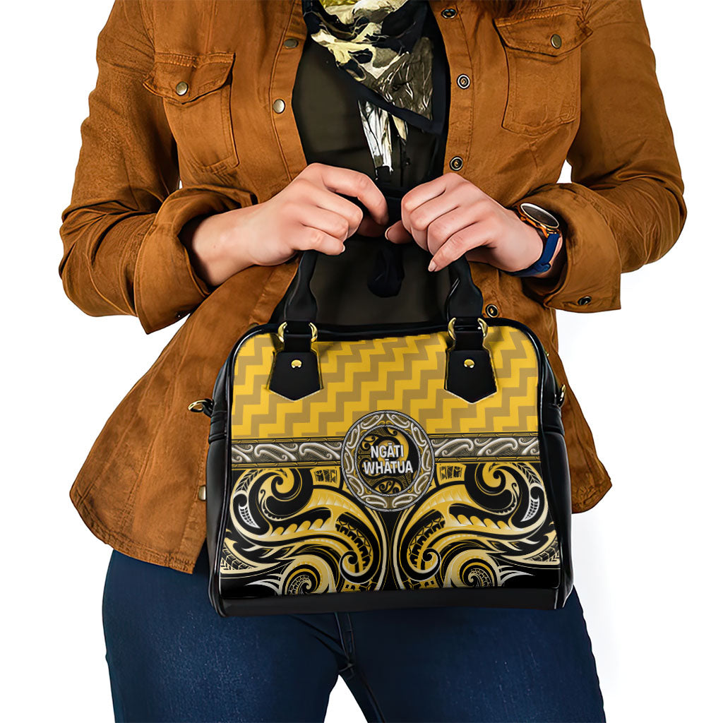 Aotearoa Ngati Whatua Shoulder Handbag Maori Iwi Poutama Puhoro Tattoo