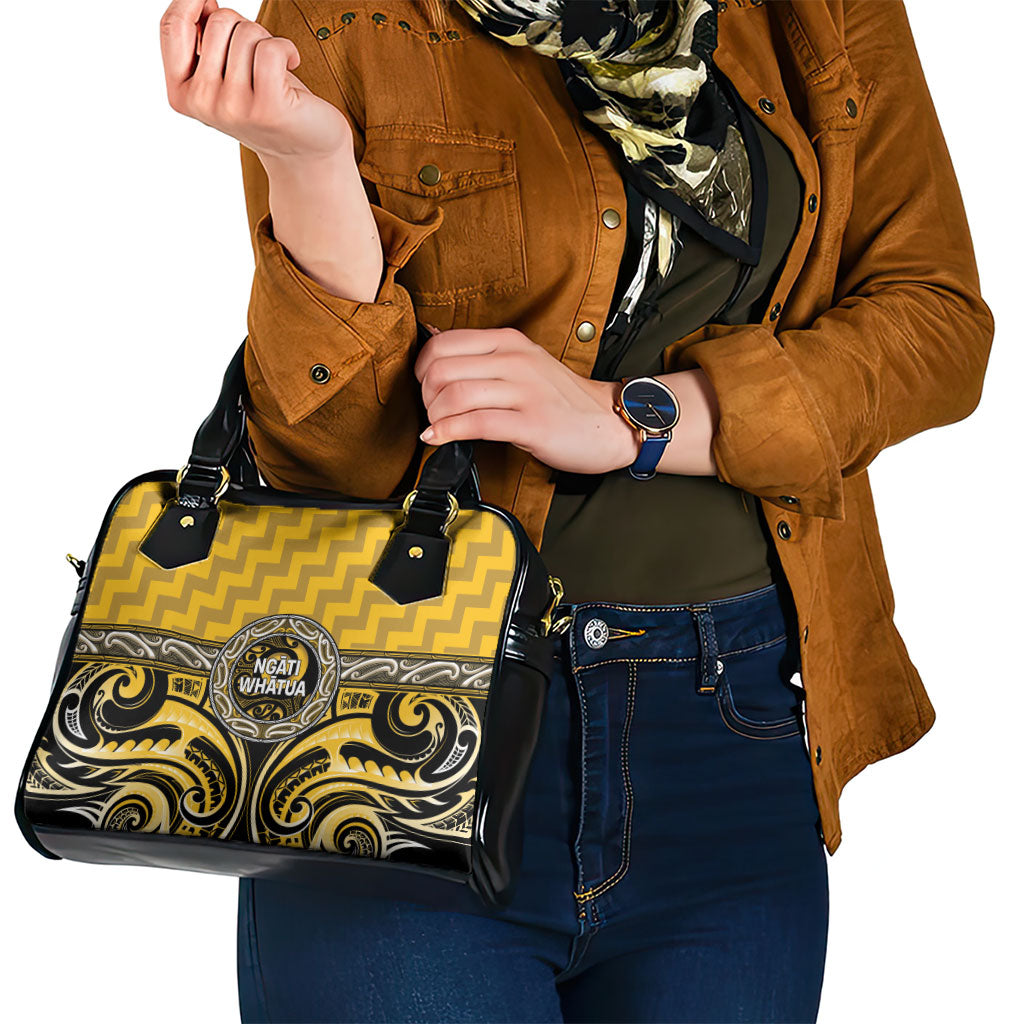 Aotearoa Ngati Whatua Shoulder Handbag Maori Iwi Poutama Puhoro Tattoo
