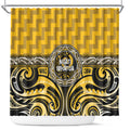 Aotearoa Ngati Whatua Shower Curtain Maori Iwi Poutama Puhoro Tattoo