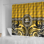 Aotearoa Ngati Whatua Shower Curtain Maori Iwi Poutama Puhoro Tattoo
