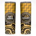 Aotearoa Ngati Whatua Personalised Skinny Tumbler Maori Iwi Poutama Puhoro Tattoo