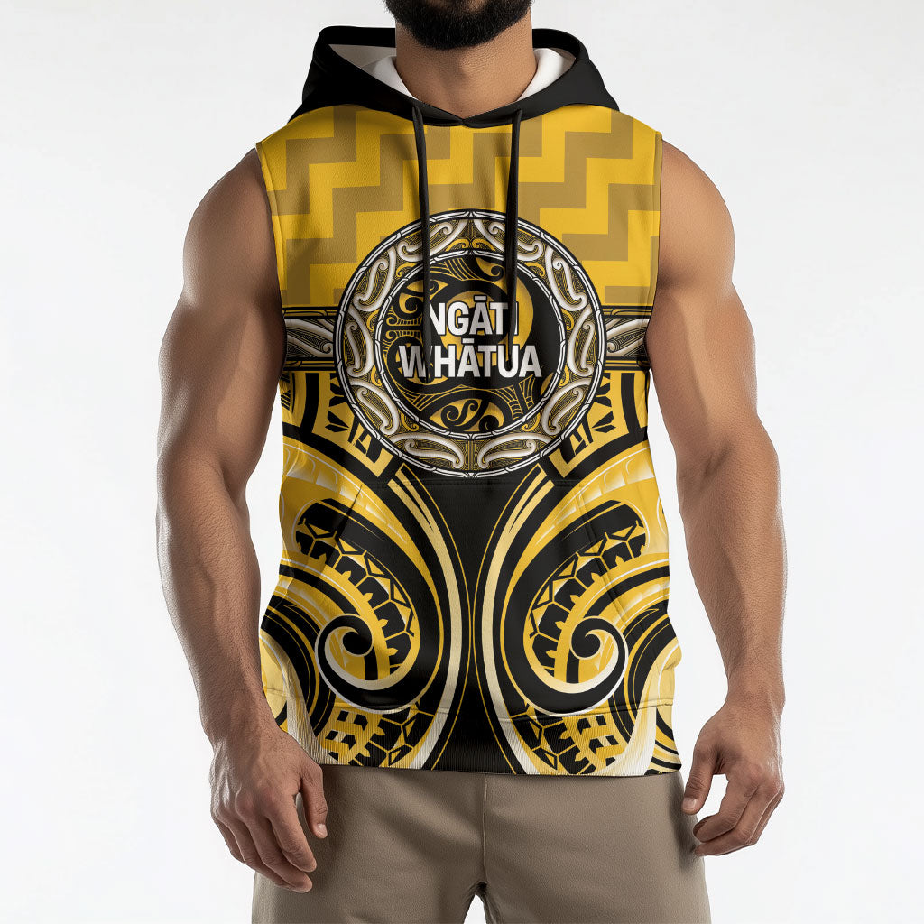 Aotearoa Ngati Whatua Personalised Sleeveless Hoodie Maori Iwi Poutama Puhoro Tattoo