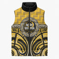 Aotearoa Ngati Whatua Personalised Sleeveless Puffer Jacket Maori Iwi Poutama Puhoro Tattoo