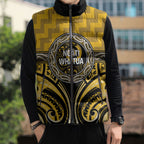 Aotearoa Ngati Whatua Personalised Sleeveless Puffer Jacket Maori Iwi Poutama Puhoro Tattoo