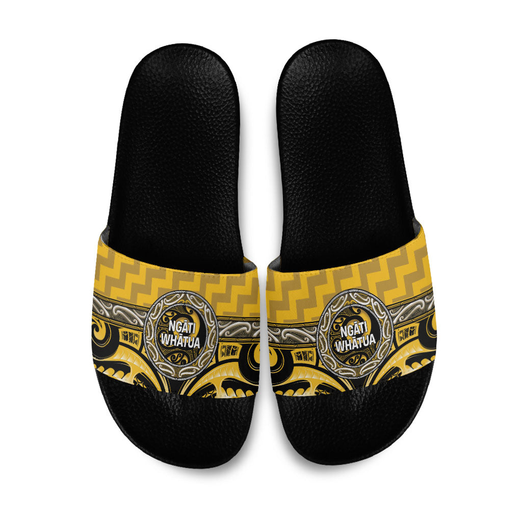 Aotearoa Ngati Whatua Slide Sandals Maori Iwi Poutama Puhoro Tattoo