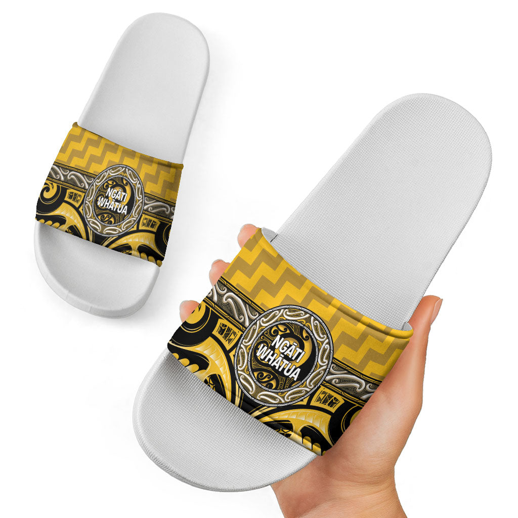 Aotearoa Ngati Whatua Slide Sandals Maori Iwi Poutama Puhoro Tattoo