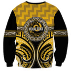 Aotearoa Ngati Whatua Personalised Sweatshirt Maori Iwi Poutama Puhoro Tattoo