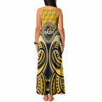 Aotearoa Ngati Whatua Personalised Tank Maxi Dress Maori Iwi Poutama Puhoro Tattoo
