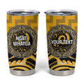 Aotearoa Ngati Whatua Personalised Tumbler Cup Maori Iwi Poutama Puhoro Tattoo
