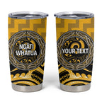 Aotearoa Ngati Whatua Personalised Tumbler Cup Maori Iwi Poutama Puhoro Tattoo