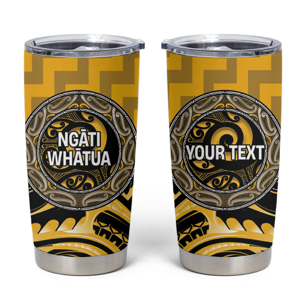 Aotearoa Ngati Whatua Personalised Tumbler Cup Maori Iwi Poutama Puhoro Tattoo