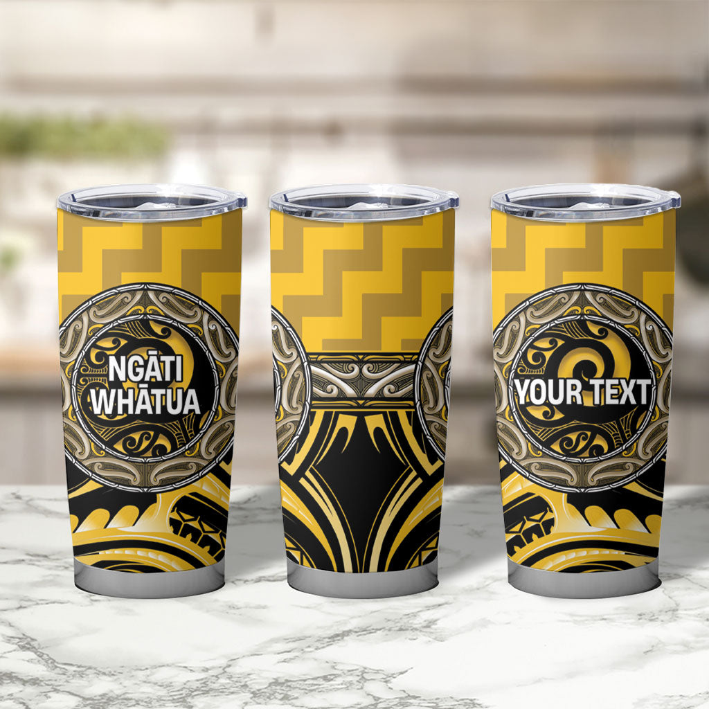 Aotearoa Ngati Whatua Personalised Tumbler Cup Maori Iwi Poutama Puhoro Tattoo