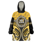 Aotearoa Ngati Whatua Personalised Wearable Blanket Hoodie Maori Iwi Poutama Puhoro Tattoo