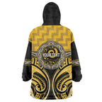 Aotearoa Ngati Whatua Personalised Wearable Blanket Hoodie Maori Iwi Poutama Puhoro Tattoo