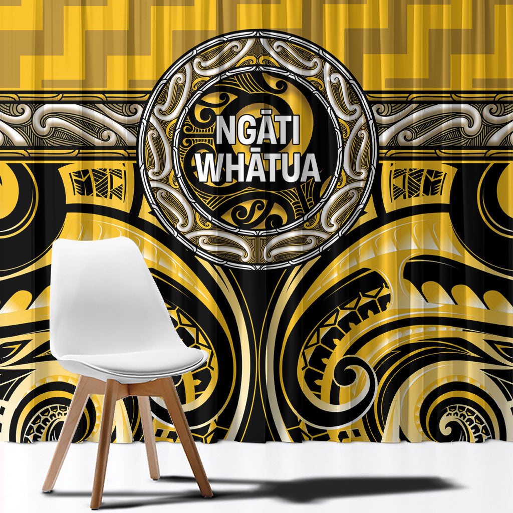 Aotearoa Ngati Whatua Window Curtain Maori Iwi Poutama Puhoro Tattoo