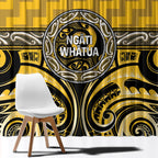 Aotearoa Ngati Whatua Window Curtain Maori Iwi Poutama Puhoro Tattoo