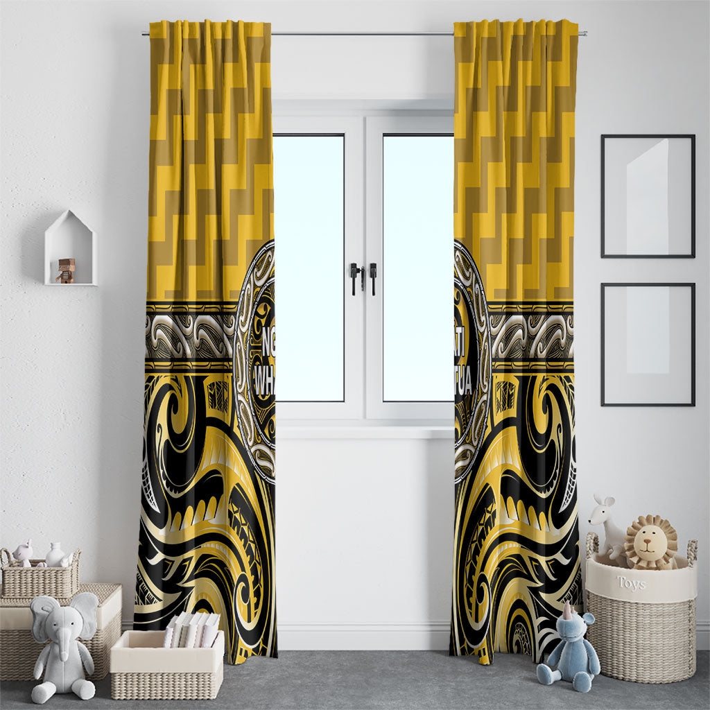 Aotearoa Ngati Whatua Window Curtain Maori Iwi Poutama Puhoro Tattoo