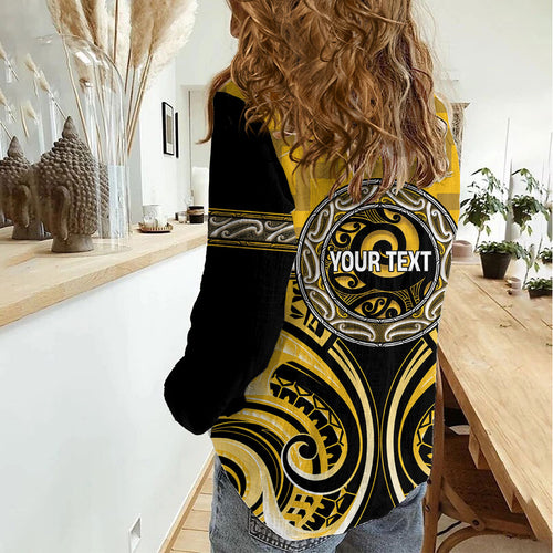 Aotearoa Ngati Whatua Personalised Women Casual Shirt Maori Iwi Poutama Puhoro Tattoo