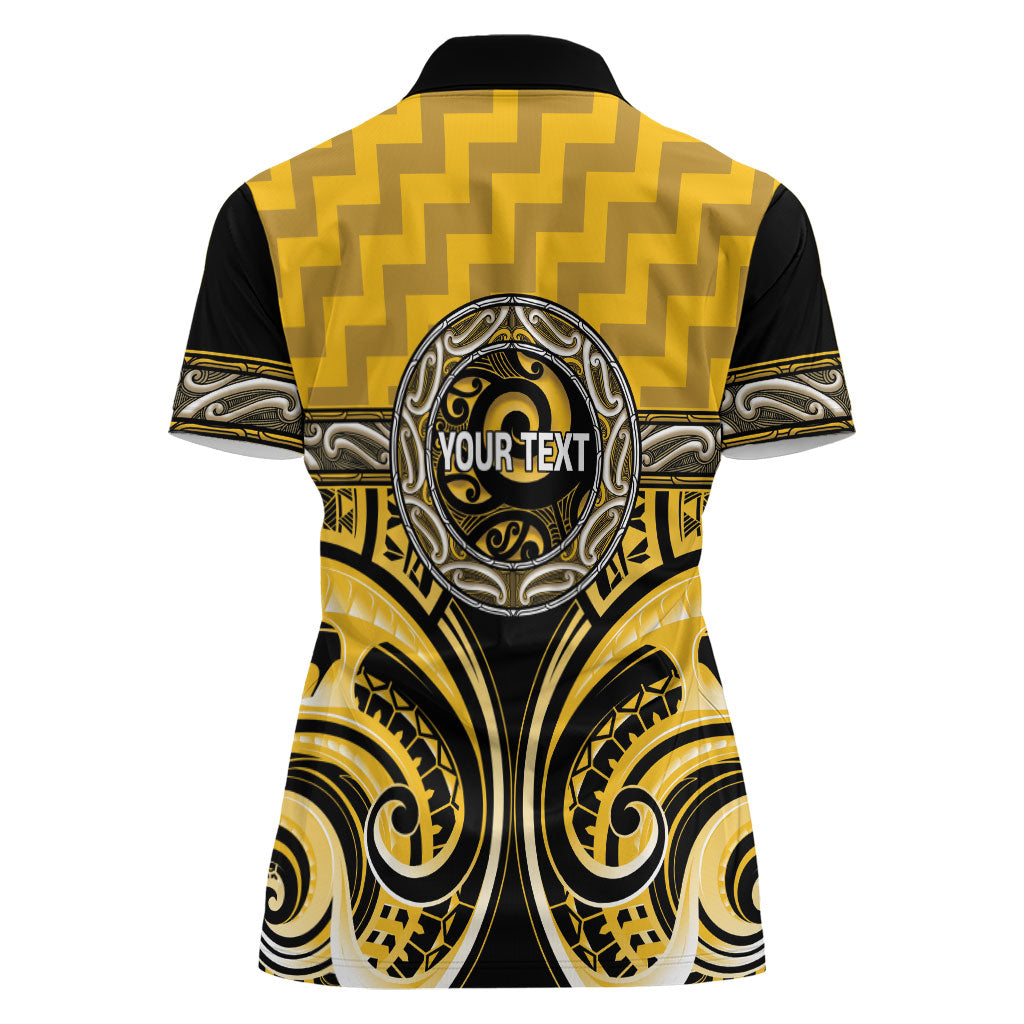 Aotearoa Ngati Whatua Personalised Women Polo Shirt Maori Iwi Poutama Puhoro Tattoo