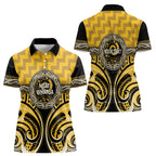 Aotearoa Ngati Whatua Personalised Women Polo Shirt Maori Iwi Poutama Puhoro Tattoo