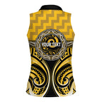 Aotearoa Ngati Whatua Personalised Women Sleeveless Polo Shirt Maori Iwi Poutama Puhoro Tattoo