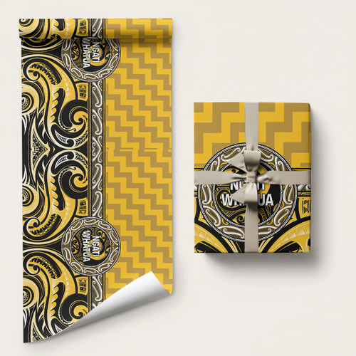 Aotearoa Ngati Whatua Wrapping Paper Maori Iwi Poutama Puhoro Tattoo