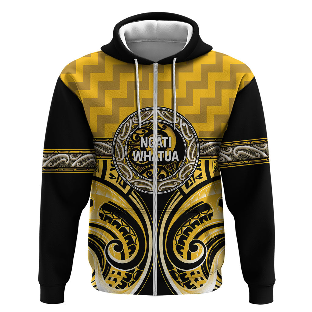 Aotearoa Ngati Whatua Personalised Zip Hoodie Maori Iwi Poutama Puhoro Tattoo