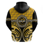 Aotearoa Ngati Whatua Personalised Zip Hoodie Maori Iwi Poutama Puhoro Tattoo