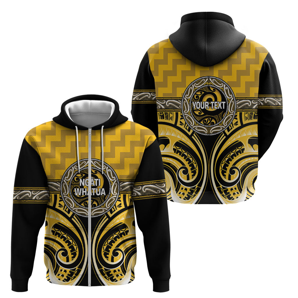 Aotearoa Ngati Whatua Personalised Zip Hoodie Maori Iwi Poutama Puhoro Tattoo